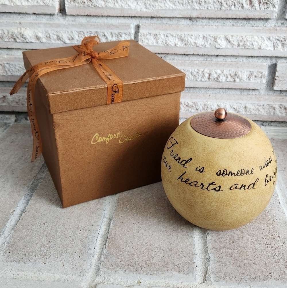 NEW Friend Comfort Candle brand new in box.